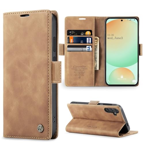 Sikoto Handyhülle für Samsung Galaxy S24 FE 5G Hülle Premium Leder Flip Klapphülle Brieftasche Kartenfach Standfunktion Magnetische Schutzhülle Tasche Samsung S24 FE - Braun Sikoto Handyhülle für Samsung Galaxy S24 FE 5G Hülle Premium Leder Flip Klapphülle Brieftasche Kartenfach Standfunktion Magnetische Schutzhülle Tasche Samsung S24 FE - Braun von Sikoto