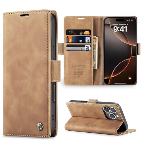 Sikoto Handyhülle für iPhone 16 Pro Hülle Premium Leder Flip Klapphülle Brieftasche Kartenfach Standfunktion Magnetische Schutzhülle Tasche für iPhone 16 Pro - Braun Sikoto Handyhülle für iPhone 16 Pro Hülle Premium Leder Flip Klapphülle Brieftasche Kartenfach Standfunktion Magnetische Schutzhülle Tasche für iPhone 16 Pro - Braun von Sikoto