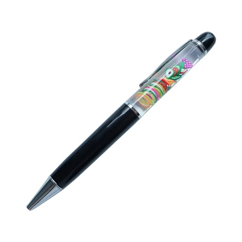 Sikyby Lustige Stifte mit Aufschrift ''Fruits'', schwebender Stift für Sie und Ihn, einzigartiges Geschenk, für Jungen, Mädchen, Freunde, 1 Stück, Fruit Black, 1 stück (1er Pack) von Sikyby