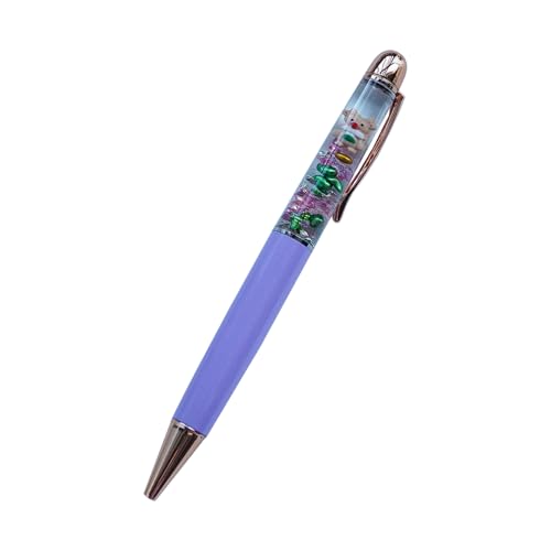 Sikyby Weihnachten Rentier Weihnachten Spaß Stifte niedliche Floater schwebende Flüssigkeit Schreiben Journaling Büro Stift einzigartige Geschenke (lila) von Sikyby