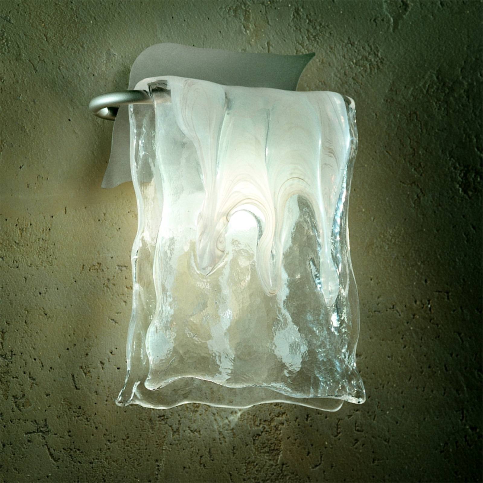 Aluminium/Glas Wandleuchte MURANO Aluminium/Glas Wandleuchte MURANO von Sil-Lux