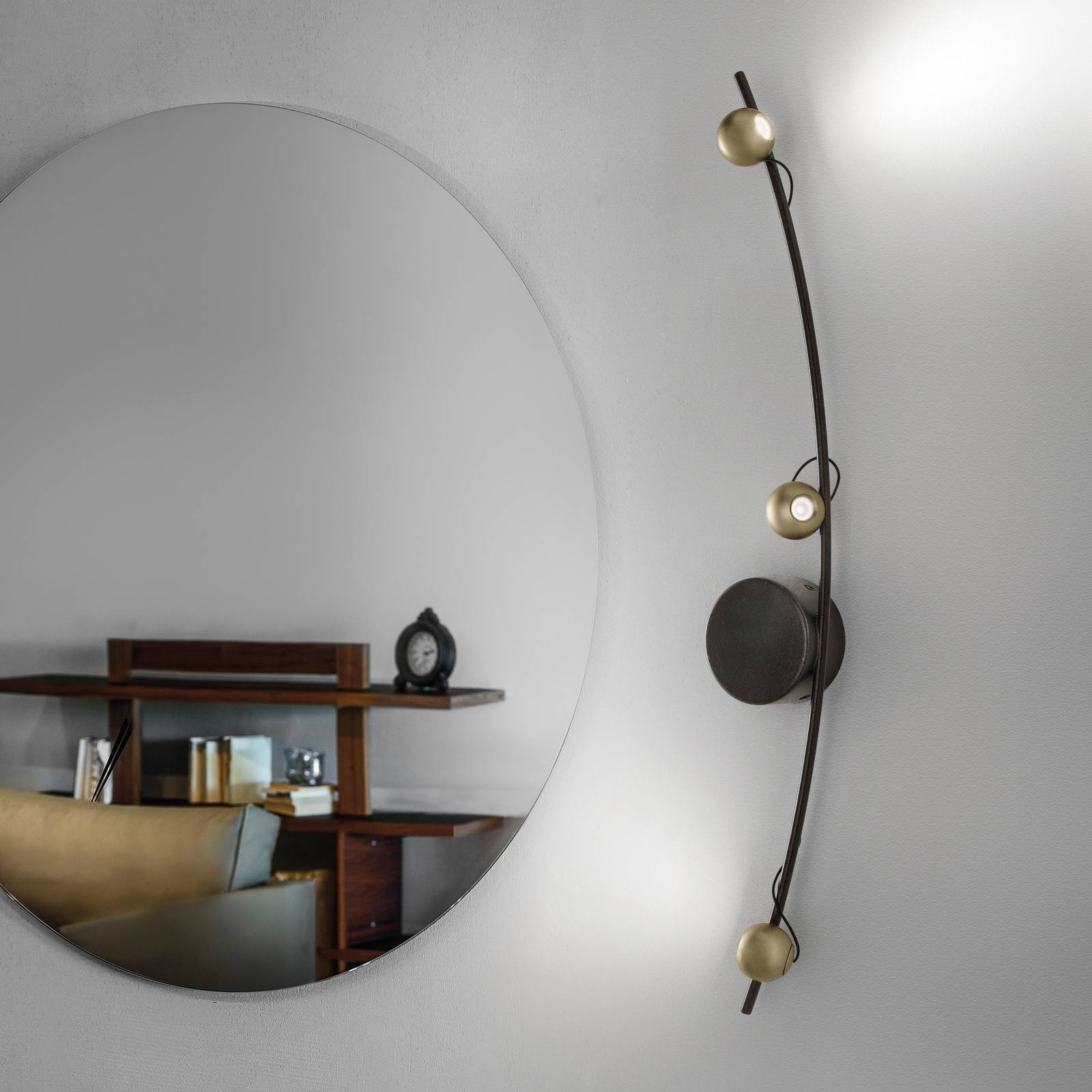 LED-Wandleuchte Magnetic A, bronze/gold LED-Wandleuchte Magnetic A, bronze/gold von Sil-Lux