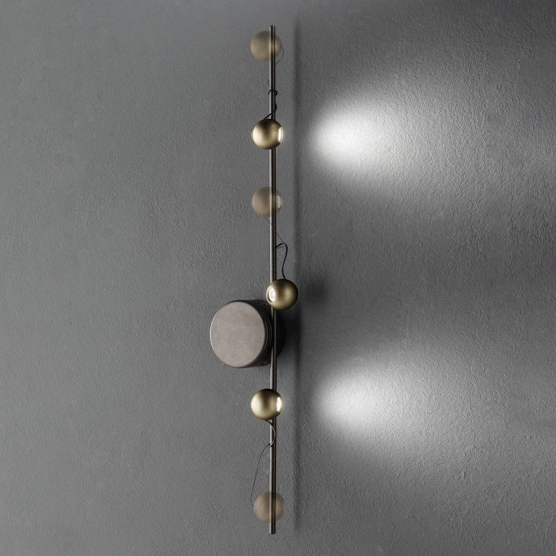 LED-Wandleuchte Magnetic B, bronze/gold von Sil-Lux
