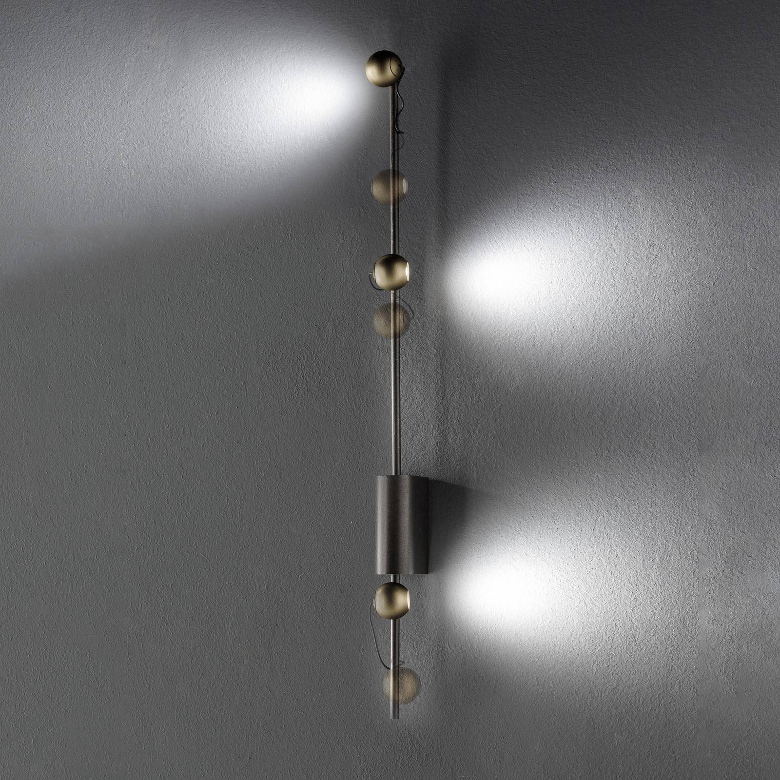 LED-Wandleuchte Magnetic C, bronze/gold von Sil-Lux