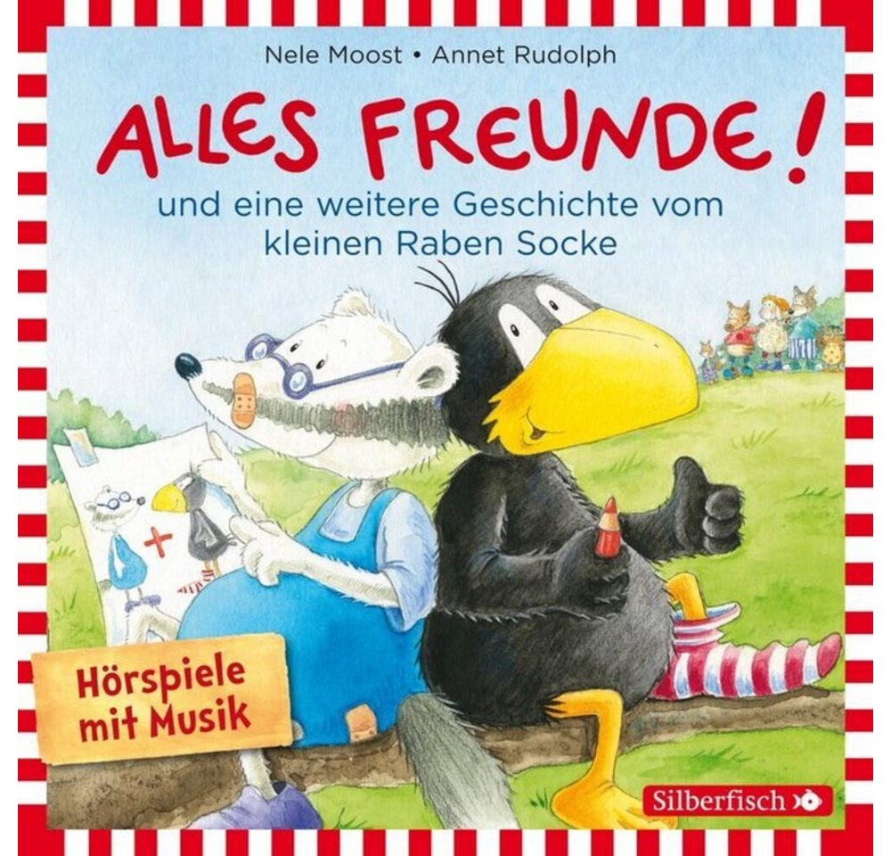Silberfisch Verlag Hörspiel Alles Freunde!, Alles wieder gut! (Der kleine Rabe Socke), 1 Audio-CD von Silberfisch Verlag
