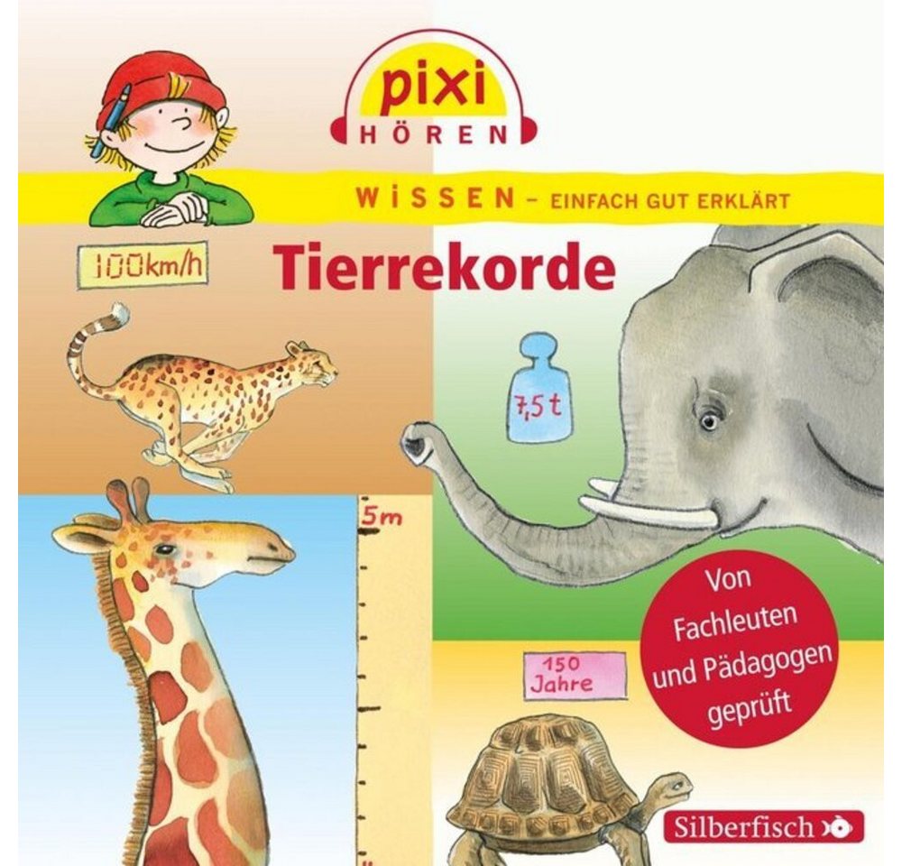 Silberfisch Verlag Hörspiel Pixi Wissen: Tierrekorde, 1 Audio-CD von Silberfisch Verlag