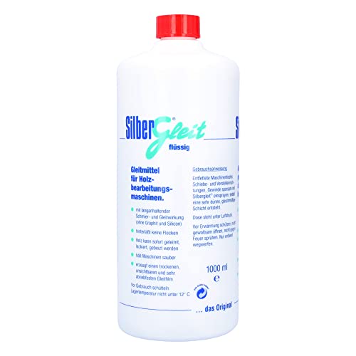 Silbergleit Holzgleitmittel Spray für Hobelmaschinen, 1000 ml Flasche, silikonfrei, ohne Rückstände von Silbergleit