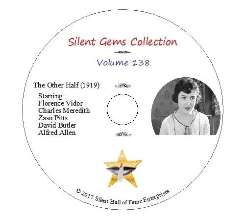 DVD "The Other Half" (1919) Florence Vidor, Zasu Pitts, Classic Silent Drama von Silent Hall of Fame Enterprises