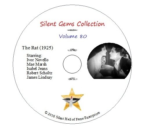 DVD "The Rat" (1925) Ivor Novello, Mae Marsh, Classic British Silent Crime Drama von Silent Hall of Fame Enterprises