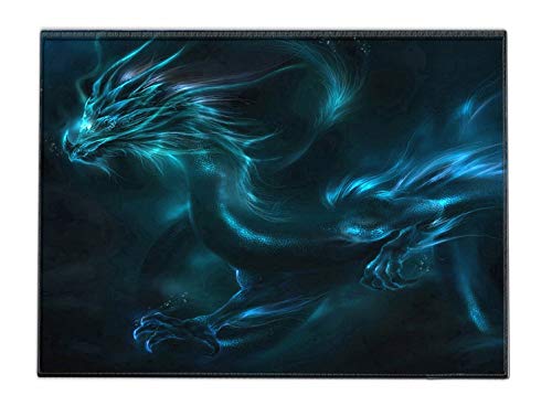 Silent Monsters Mauspad 240 x 200 mm Stoff Mousepad Drache - Vernähter Rand - rutschfest - für Gaming Büro Office Homeoffice - 24 x 20 cm Mouse Pad Mat - Mausunterlage klein f alle Maus Arten von Silent Monsters