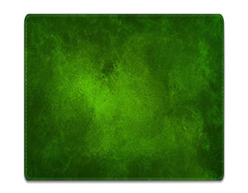 Silent Monsters Mauspad 240 x 200 mm Stoff Mousepad grün - Vernähter Rand - rutschfest - für Gaming Büro Office Homeoffice - 24 x 20 cm Mouse Pad Mat - Mausunterlage klein f alle Maus Arten von Silent Monsters