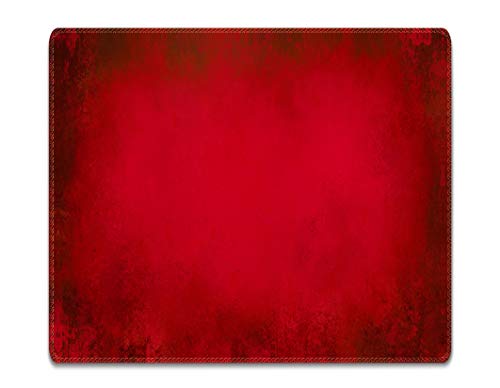 Silent Monsters Mauspad 360 x 250 mm Stoff Mousepad rot - Vernähter Rand - rutschfest - Gaming Büro Office Homeoffice - 36 x 25 cm Mouse Pad Mat - Mausunterlage für alle Maus Arten von Silent Monsters