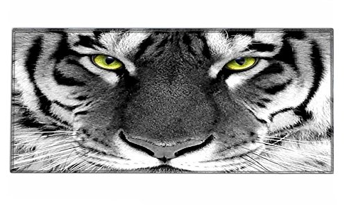 Silent Monsters Mauspad XXL 900 x 400 mm großes Mousepad Tiger - Vernähter Rand - rutschfest - für Gaming Büro Office Homeoffice - Tastatur - 90 x 40 cm groß Mouse Pad Mat - alle Maus Arten von Silent Monsters