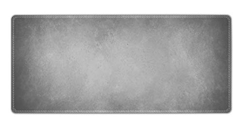 Silent Monsters Mauspad XXL 900 x 400 mm großes Mousepad grau - Vernähter Rand - rutschfest - für Gaming Büro Office Homeoffice - Tastatur - 90 x 40 cm groß Mouse Pad Mat - alle Maus Arten von Silent Monsters