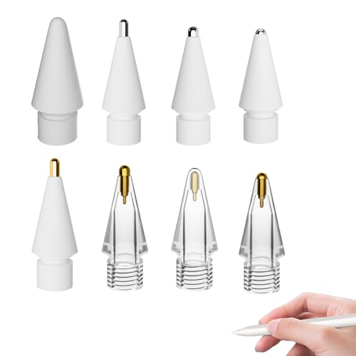 8 Stück Apple Pencil Spitze Ersatzspitzen für Apple Pencil 1./2. Point Precise Control Pen Nibs Präzises Schreiben Spitze für Apple Pencil 2. Generation und Apple Pencil 1. Generation 8 Stück Apple Pencil Spitze Ersatzspitzen für Apple Pencil 1./2. Point Precise Control Pen Nibs Präzises Schreiben Spitze für Apple Pencil 2. Generation und Apple Pencil 1. Generation von Silent-Qiaoyou