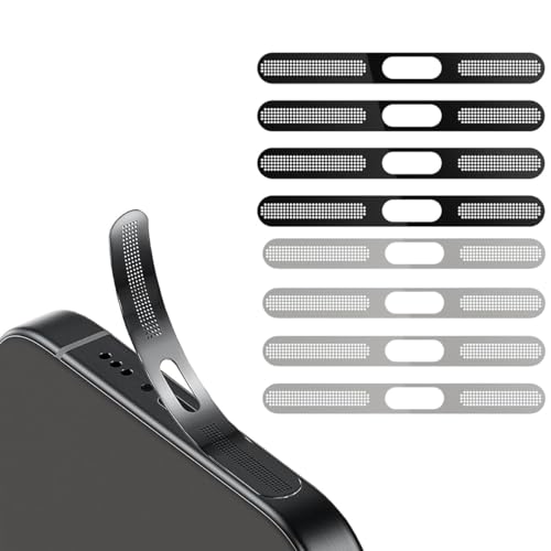 Silent-Qiaoyou 8er-Pack Staubdichter Mesh-Aufkleber, Integrierter Schutzlautsprecher und Ladeanschluss, USB C Staubschutzstecker und Telefon-Lautsprecherabdeckung, Anwendbar auf iPhone 16/15 Serie Silent-Qiaoyou 8er-Pack Staubdichter Mesh-Aufkleber, Integrierter Schutzlautsprecher und Ladeanschluss, USB C Staubschutzstecker und Telefon-Lautsprecherabdeckung, Anwendbar auf iPhone 16/15 Serie von Silent-Qiaoyou