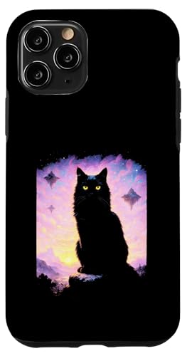 Katze Cosmic Art Night Mystical Fantasy Sunset Hülle für iPhone 11 Pro Katze Cosmic Art Night Mystical Fantasy Sunset Hülle für iPhone 11 Pro von Silhouette