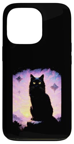Katze Cosmic Art Night Mystical Fantasy Sunset Hülle für iPhone 13 Pro Katze Cosmic Art Night Mystical Fantasy Sunset Hülle für iPhone 13 Pro von Silhouette