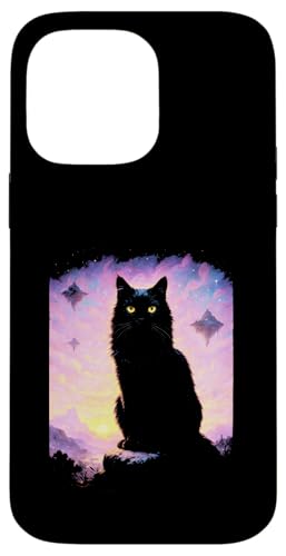 Katze Cosmic Art Night Mystical Fantasy Sunset Hülle für iPhone 14 Pro Max Katze Cosmic Art Night Mystical Fantasy Sunset Hülle für iPhone 14 Pro Max von Silhouette