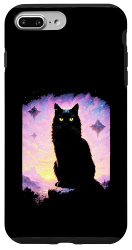 Katze Cosmic Art Night Mystical Fantasy Sunset Hülle für iPhone 7 Plus/8 Plus Katze Cosmic Art Night Mystical Fantasy Sunset Hülle für iPhone 7 Plus/8 Plus von Silhouette
