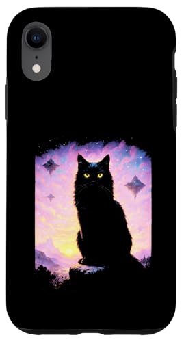 Katze Cosmic Art Night Mystical Fantasy Sunset Hülle für iPhone XR Katze Cosmic Art Night Mystical Fantasy Sunset Hülle für iPhone XR von Silhouette