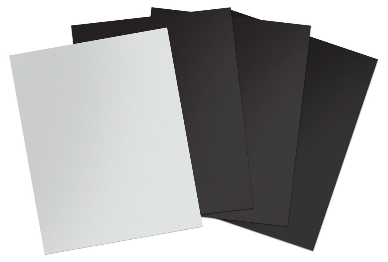 Silhouette bedruckbares Magnetpapier für Schneideplotter 215 mm x 280 mm weiß von Silhouette