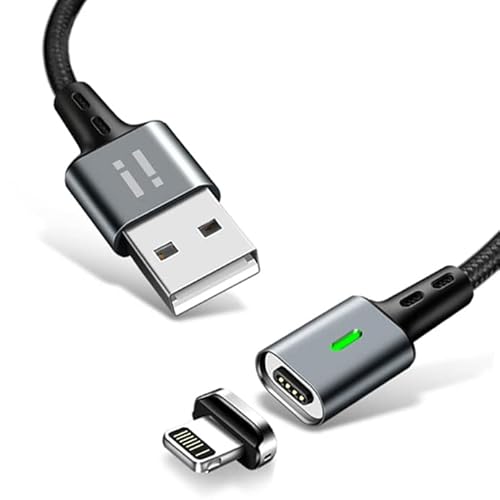 1m PLATINUM Nylon Magnet Schnellladekabel QC 3.0 kompatibel mit iPhone 13 12 Pro Max mini 11 XS XR X 10 8 7 6S 6 Plus 5 SE - 1x Kabel + 1x Stecker 1m PLATINUM Nylon Magnet Schnellladekabel QC 3.0 kompatibel mit iPhone 13 12 Pro Max mini 11 XS XR X 10 8 7 6S 6 Plus 5 SE - 1x Kabel + 1x Stecker von SilicOne