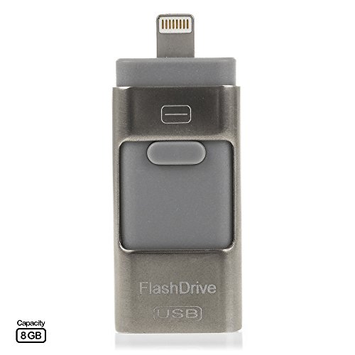 Silica dms078silver8 – iFlash Drive für Android und iOS 8 GB, Farbe Silver von Silica