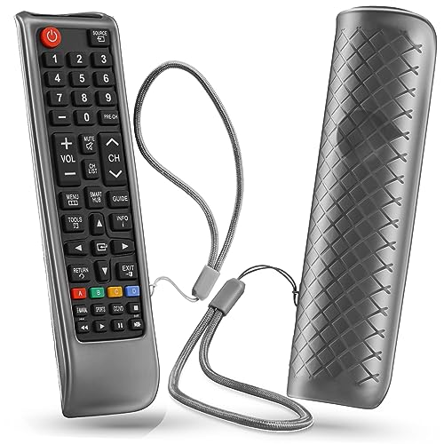 Schutzhülle für Samsung TV-Fernbedienung, Abdeckung für Samsung-Fernbedienung für Smart TV, Universal-Ersatz-Silikonhülle mit Umhängeband, Schwarz Schutzhülle für Samsung TV-Fernbedienung, Abdeckung für Samsung-Fernbedienung für Smart TV, Universal-Ersatz-Silikonhülle mit Umhängeband, Schwarz von Silicloak