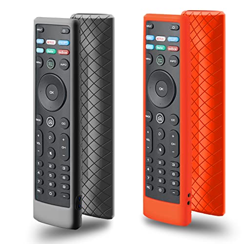 Schutzhülle für Vizio Fernbedienung, kompatibel mit Vizio Remote Case XRT136 / XRT140 D Serie, universelle Smart TV-Steuerung, Ersatz-Silikon-Hülle, Schwarz und Rot, 2 Stück Schutzhülle für Vizio Fernbedienung, kompatibel mit Vizio Remote Case XRT136 / XRT140 D Serie, universelle Smart TV-Steuerung, Ersatz-Silikon-Hülle, Schwarz und Rot, 2 Stück von Silicloak