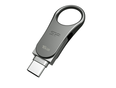 USB-Stick 16GB Silicon Power USB3.0 C80 Silver Type-C Ready USB-Stick 16GB Silicon Power USB3.0 C80 Silver Type-C Ready von Silicon Power