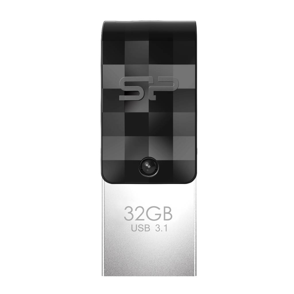 USB-Stick 32GB Silicon Power USB3.2 + Type C C31 Black USB-Stick 32GB Silicon Power USB3.2 + Type C C31 Black von Silicon Power