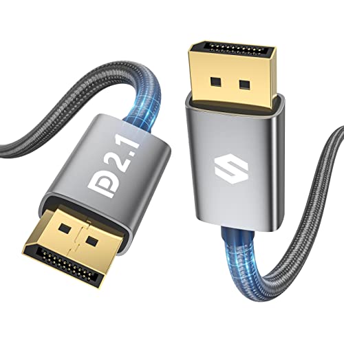 Silkland 16K DisplayPort Kabel 2.1 5M, 4K@240Hz/165Hz/144Hz, 2K@240Hz/360Hz, 8K@120Hz, 16K@60Hz, 80Gbps, HDR10, DSC 1.2a, G-Sync&Free-Sync, DP Kabel 2.1/2.0 für Gaming Monitor, Grafikkarte, PC von Silkland