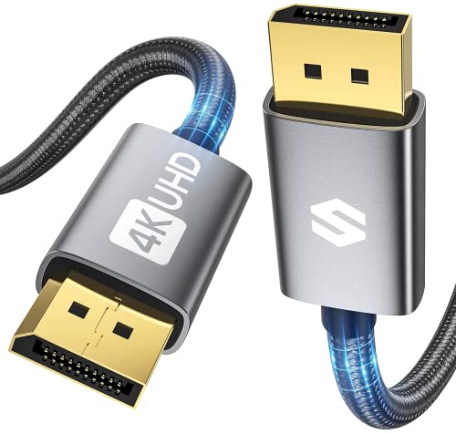 Silkland DisplayPort Kabel 144Hz 5M, DP Kabel 4K@60Hz, 2K@144Hz/165Hz, 1080@240Hz 3D, 4K Monitor Kabel Display Port 1.2 mit FreeSync/G-Sync für 144Hz-Gaming-Monitor PC Grafikkarte von Silkland