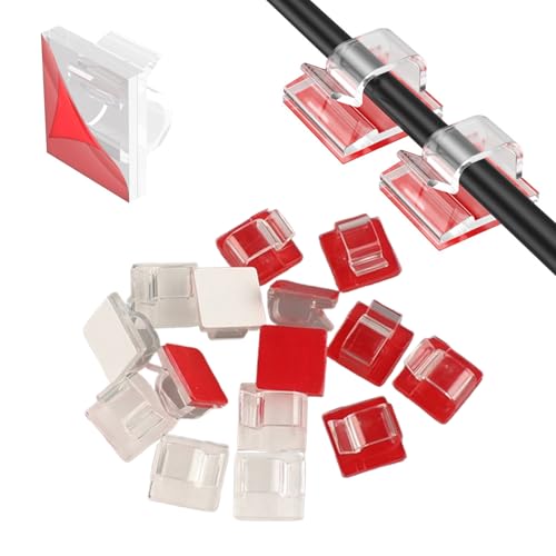 150 Stück Kabelhalter selbstklebend, Mini Outdoor Kabelclips Lichtclips Dekoration Clips Selbstklebende Haken Drahthalter für Weihnachtsbeleuchtung, Transparent Kabelmanagement, Kabelorganisator 150 Stück Kabelhalter selbstklebend, Mini Outdoor Kabelclips Lichtclips Dekoration Clips Selbstklebende Haken Drahthalter für Weihnachtsbeleuchtung, Transparent Kabelmanagement, Kabelorganisator von Silkwish