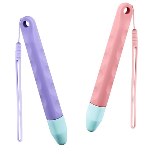 2 Stück Kinder Tablet Stift Für Touchscreen, Violett-Rosa Eingabestift, Touchscreen Stift für Kinder, Universeller Stylus-Stifte Kompatibel mit Alle Smartwatch und Tablets Handys von Silkwish