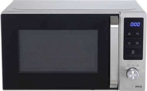 Silva Homeline MWG-E 20.8 Mikrowelle Schwarz, Edelstahl 800W Grillfunktion von Silva Homeline