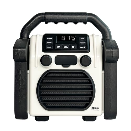 BR 230 BT, Baustellenradio Bluetooth - Neongelb/Offwhite - Silva Schneider - Digitales PPL Radio, 100 Watt, IP55 Staub- & Wasserdicht, 4000 mAh Akku, USB-Ladefunktion, Taschenlampe & Alarm BR 230 BT, Baustellenradio Bluetooth - Neongelb/Offwhite - Silva Schneider - Digitales PPL Radio, 100 Watt, IP55 Staub- & Wasserdicht, 4000 mAh Akku, USB-Ladefunktion, Taschenlampe & Alarm von Silva Schneider