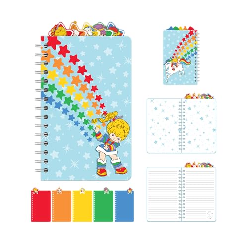Silver Buffalo Rainbow Brite RB Starlite Twink Star Notizbuch, Spiralbindung, 20,3 x 12,7 cm von Silver Buffalo