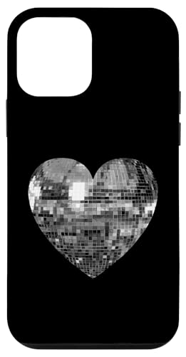 Silberne Discokugel Herz Hülle für iPhone 12 mini von Silver Disco Ball Heart