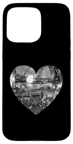 Silberne Discokugel Herz Hülle für iPhone 15 Pro Max Silberne Discokugel Herz Hülle für iPhone 15 Pro Max von Silver Disco Ball Heart