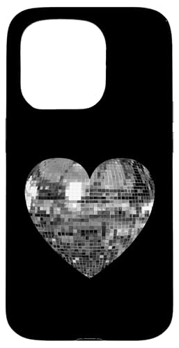 Silberne Discokugel Herz Hülle für iPhone 15 Pro Silberne Discokugel Herz Hülle für iPhone 15 Pro von Silver Disco Ball Heart