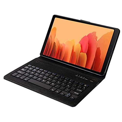 Silver HT - Hülle mit Bluetooth-Tastatur für Samsung TAB A7 2020 (T500 / 505) 10.4". Spanische Tastatur. Rot von Silver HT