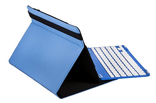 Silver HT - Universalhülle mit Wireless-Tastatur für 9 bis 10,1 Zoll Tablet, blau von Silver HT