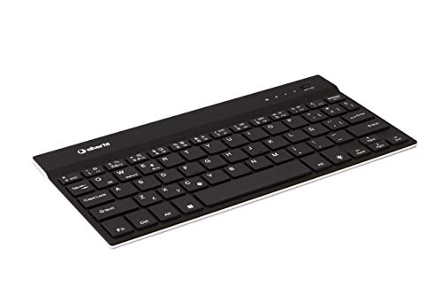 SilverHT 19329 Tastatur Bluetooth QWERTY Spanisch Schwarz - Tastaturen (Mini, Kabellos, Bluetooth, QWERTY, LED, Schwarz) von SILVERHT