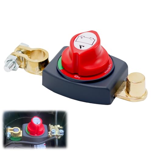 Batteriehauptschalter, Trennschalter Wasserdicht,SilverChry Auto Batterie Trennschalter 12V-48V, für Auto Motorrad Marine Boat Bus Boot Reisen Caravan Yacht Batteriehauptschalter, Trennschalter Wasserdicht,SilverChry Auto Batterie Trennschalter 12V-48V, für Auto Motorrad Marine Boat Bus Boot Reisen Caravan Yacht von SilverChry