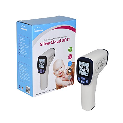 Digitales Thermometer Gun Point SilverCloud UF41 Infrarot-Thermometer, berührungslos für Körper und Oberflächen Digitales Thermometer Gun Point SilverCloud UF41 Infrarot-Thermometer, berührungslos für Körper und Oberflächen von SilverCloud
