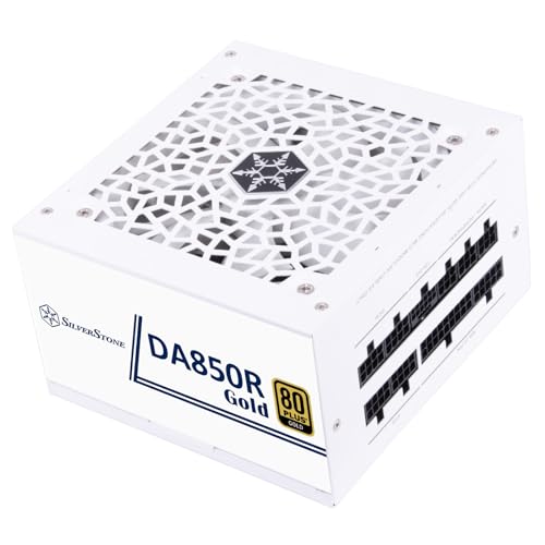 SilverStone Technology DA850R Gold, 80 Plus Gold vollständig modulares ATX-Netzteil, 850W, ATX 3,0 & PCIe 5,0, SST-DA850R-GMA-WWW von SilverStone Technology