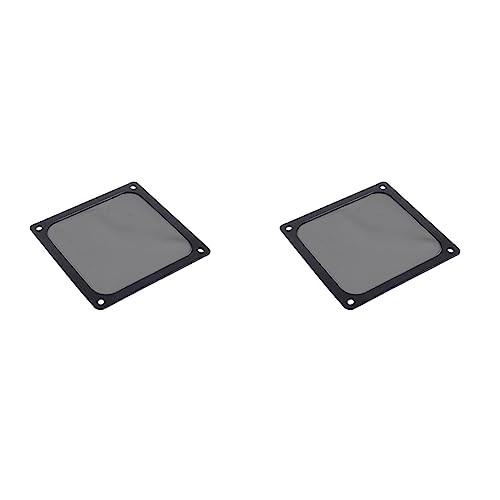 SilverStone FF123B - 120 mm Lüfterabdeckung mit ultra-feinem Staubfilter, Magnet-Montage, schwarz (Packung mit 2) von SilverStone Technology