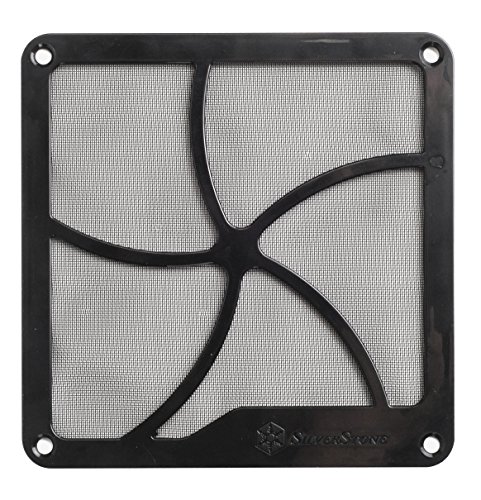 SilverStone FF141B - 140 mm Lüfterabdeckung mit Staubfilter, schwarz SilverStone FF141B - 140 mm Lüfterabdeckung mit Staubfilter, schwarz von SilverStone Technology